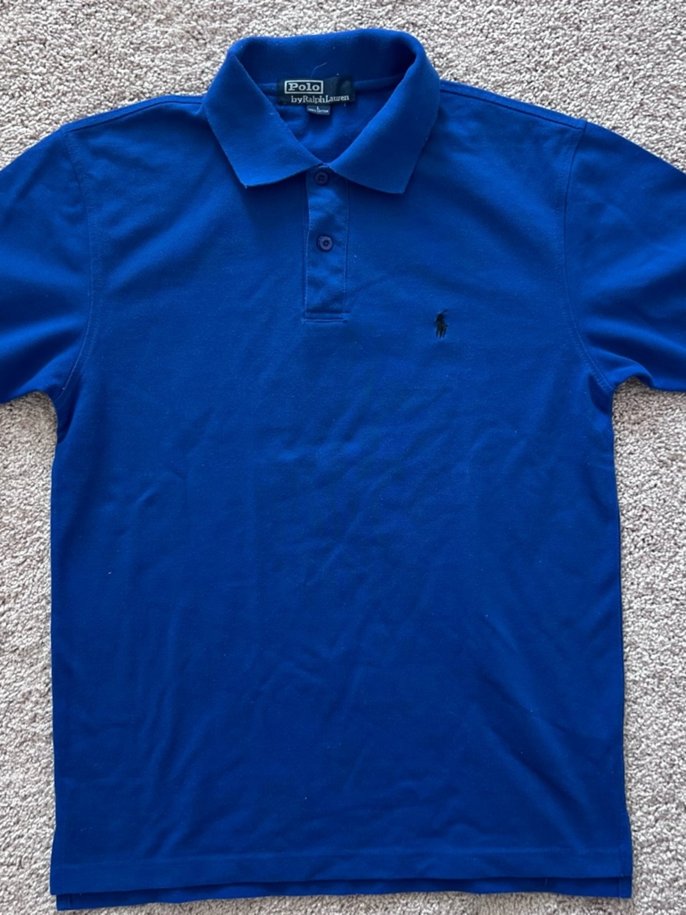 Polo by Ralph Lauren Blue Short-Sleeve Polo with Embroidered Pony